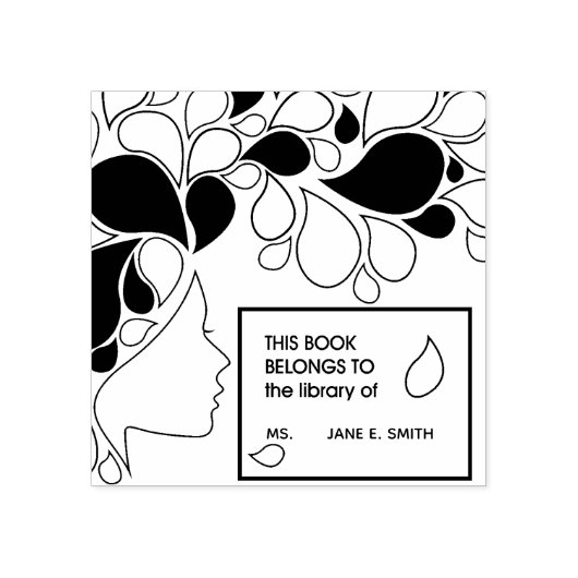 Elegant Art Book behoort tot gepersonaliseerde boe Rubberstempel (Afrduk)