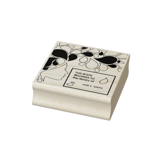 Elegant Art Book behoort tot gepersonaliseerde boe Rubberstempel (Stempel)