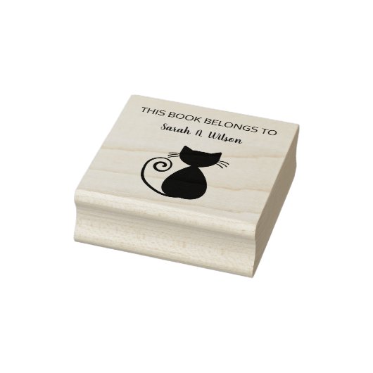 Elegant Art Cat Book behoort tot gepersonaliseerd Rubberstempel (Stempel)