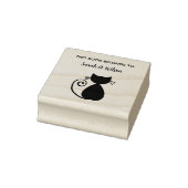 Elegant Art Cat Book behoort tot gepersonaliseerd  Rubberstempel (Stempel)