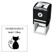 Elegant Art Cat Book behoort tot gepersonaliseerd  Zelfinktende Stempel (In situ)