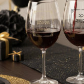 Elegant Art Deco 50 and Fabulous Birthday Wijnglas Zonder Voet