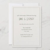 Elegant Art Deco Anniversary Kaart (Voorkant)