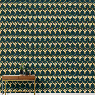 elegant art Deco betegeld patroon Behang