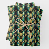 Elegant Art Deco betegeld patroon Inpakpapier Vel (In situ)