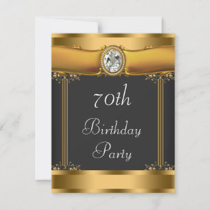 Elegant Art Deco Birthday Party Kaart