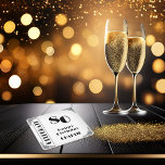 Elegant Art Deco Black & White 80th Birthday Party Kartonnen Onderzetters<br><div class="desc">Add bold Art Deco style to a 80th birthday party with these elegant black and white paper coasters. Featuring a striking geometric layout, oversized milestone number, and classic architectural detailing, this refined design brings timeless sophistication to any celebration. The crisp monochrome palette creates a clean, modern tablescape ideal for cocktail...</div>