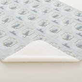 Elegant Art Deco Cats - Light Gray Sherpa Deken (3/4)