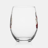 Elegant Art Deco couple customizable Wijnglas Zonder Voet (Rechts)