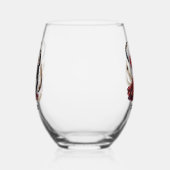 Elegant Art Deco couple customizable Wijnglas Zonder Voet (Links)