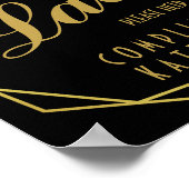 Elegant art deco dameslantaarns, bord, toiletartik poster (Hoek)