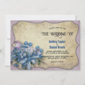 Elegant Art Deco Eucalyptus Classic Rustic Wedding Kaart (Voorkant)