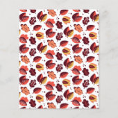 Elegant Art Deco Fall Leaves Autumn Patroon Flyer (Voorkant)