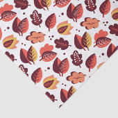 Elegant Art Deco Fall Leaves Autumn Patroon Tissuepapier (Detail)