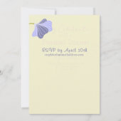 Elegant Art Deco Floral Lavender 80th Birthday  Kaart (Achterkant)