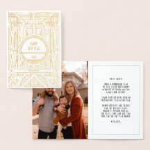 Elegant art deco foto Happy Nieuwjaar