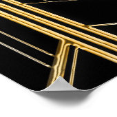 Elegant Art Deco Gatsby Poster voor niet-aangeslot (Hoek)