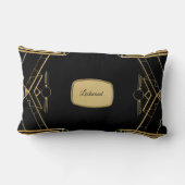Elegant Art Deco Gatsby Throw Lumbar Pillow Kussen (Achterkant)