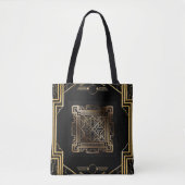 Elegant Art Deco Gatsby Wedding Canvas tas (Voorkant)