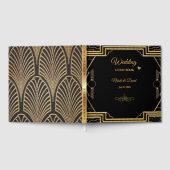 Elegant Art Deco Gatsby Wedding Guest Book Gastenboek (Volledig)