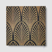 Elegant Art Deco Gatsby Wedding Guest Book Gastenboek (Achterkant)