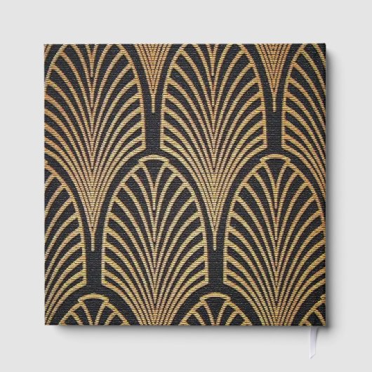 Elegant Art Deco Gatsby Wedding Guest Book Gastenboek (Achterkant)