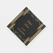 Elegant Art Deco Gatsby Wedding Napkins Servet (Hoek)