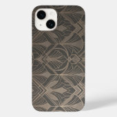 Elegant Art Deco Geometric Pattern iPhone Case (Achterkant)