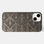 Elegant Art Deco Geometric Pattern iPhone Case (Achterkant (horizontaal))