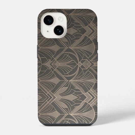 Elegant Art Deco Geometric Pattern iPhone Case Hoesje (Achterkant)