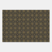 elegant art deco-getild patroon inpakpapier vel (Voorkant 3)