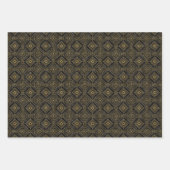 elegant art deco-getild patroon inpakpapier vel (Voorkant 2)
