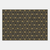 elegant art deco-getild patroon inpakpapier vel (Voorkant)