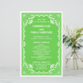 Elegant Art Deco Gold Wedding Program (Staand voorkant)