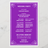 Elegant Art Deco Gold Wedding Program (Achterkant)