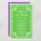 Elegant Art Deco Gold Wedding Program (Voorkant / Achterkant)