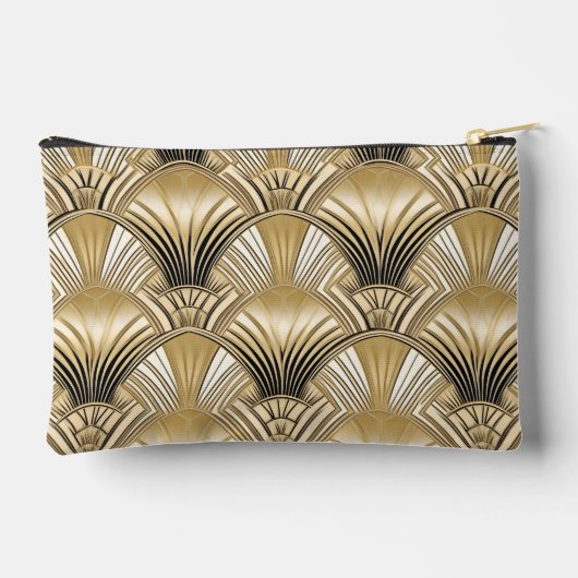 Elegant Art Deco goud zwart patroon Etui (Achterkant)