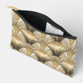 Elegant Art Deco goud zwart patroon Etui (Open)