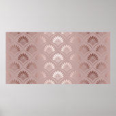 Elegant art deco goudrooster poster (Voorkant)