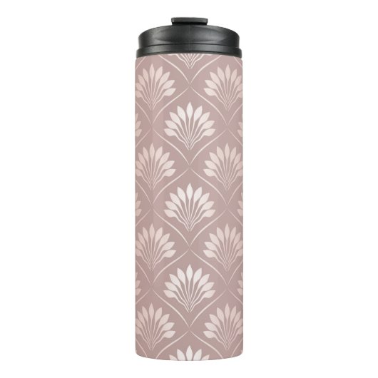 Elegant art deco goudrooster thermosbeker (Voorkant)