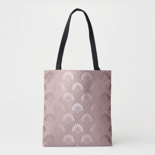 Elegant art deco goudrooster tote bag (Voorkant)