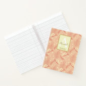 Elegant art deco inspireerde flamingo gevlekt notitieboek (Binnen)