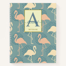Elegant art deco inspireerde flamingo patternote