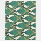 Elegant Art Deco Kraanpatroon Fleece Deken (Voorkant)