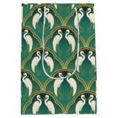 Elegant Art Deco Kraanpatroon Medium Cadeauzakje (Achterkant)