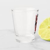 Elegant Art Deco lady customizable  Shot Glas (Links)