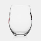 Elegant Art Deco lady customizable  Wijnglas Zonder Voet (Rechts)