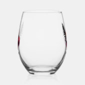 Elegant Art Deco lady customizable  Wijnglas Zonder Voet (Links)