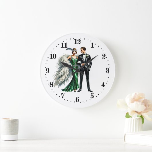 Elegant Art Deco paar Grote Klok (Huis)