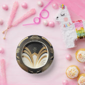 Elegant Art Deco Paper Bowls - Gepersonaliseerd Papieren Kommen (Feest)